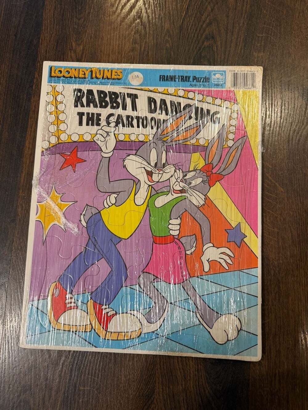 1990 Vintage Looney Tunes Rabbit Dancing Frame-Tray Puzzle